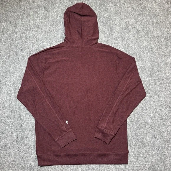 Fabletics The Cloud Jersey Hoodie Pullover Heather Burgundy Merlot Sz S NWT - Picture 10 of 12
